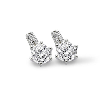 925 Silver Priscilla Stud Earrings