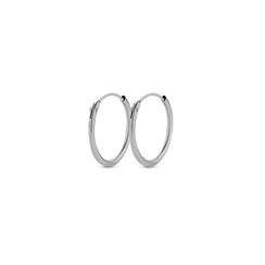 925 Silver Bruna Hoop Earrings