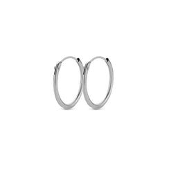 925 Silver Bruna Hoop Earrings