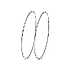 925 Silver Bruna Hoop Earrings