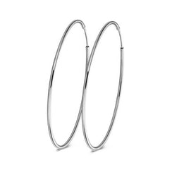 925 Silver Bruna Hoop Earrings