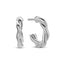 925 Silver Perla Hoop Earrings