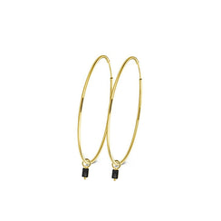 925 Silver Donna Hoop Earrings