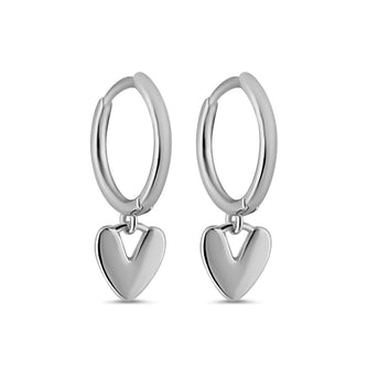 925 Silver Perla Hoop Earrings