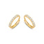 14K Gold Elettra Hoop Earrings