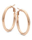 14K Gold Rosetta Hoop Earrings