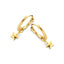 14K Gold Fausta Hoop Earrings