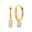 14K Gold Pia Hoop Earrings