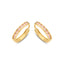 14K Gold Robertina Hoop Earrings