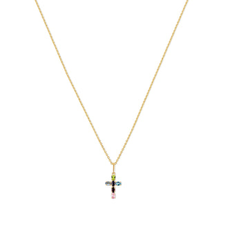 14K Gold Giulia Necklace With Cross