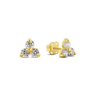 14K Gold Violante Stud Earrings