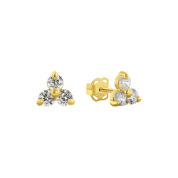 14K Gold Violante Stud Earrings